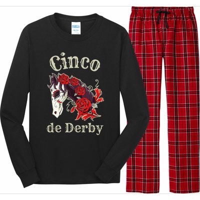 Cinco de Derby Horse Racing Long Sleeve Pajama Set