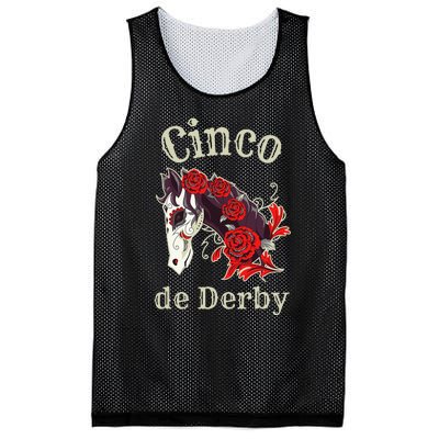 Cinco de Derby Horse Racing Mesh Reversible Basketball Jersey Tank