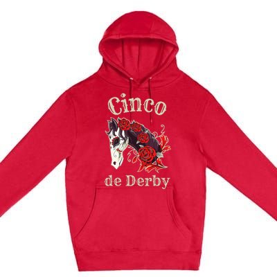 Cinco de Derby Horse Racing Premium Pullover Hoodie