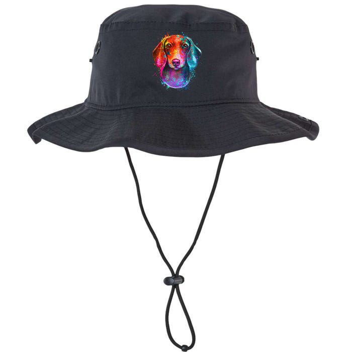 Colorful Dachshund Dog funny pet lover Legacy Cool Fit Booney Bucket Hat