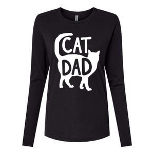 Cat Dad Daddy Cat Lovers Father's Day Gift Womens Cotton Relaxed Long Sleeve T-Shirt