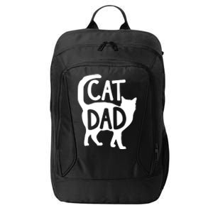 Cat Dad Daddy Cat Lovers Father's Day Gift City Backpack