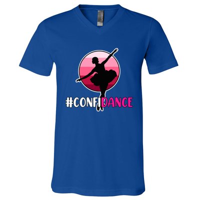 Confidance Dancers Dancing Dance Day Graphic Cute Gift V-Neck T-Shirt