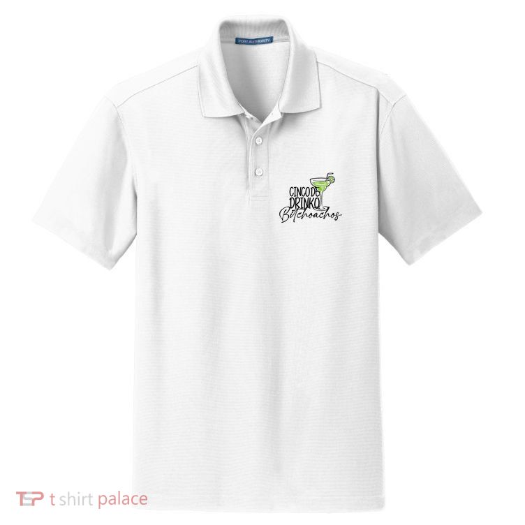 Cinco De Drinko Bitchachos Funny Cinco De Mayo Drinking Dry Zone Grid Polo