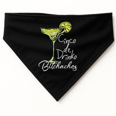 Cinco De Drinko Bitchachos Funny Cinco De Mayo Drinking USA-Made Doggie Bandana