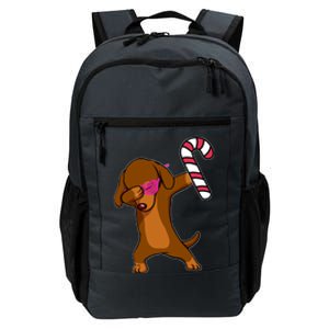 Christmas Dabbing Dachshund Puppy Dog Candy Cane Dance Gift Daily Commute Backpack