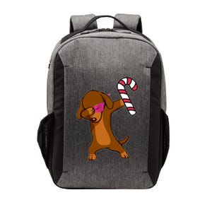 Christmas Dabbing Dachshund Puppy Dog Candy Cane Dance Gift Vector Backpack