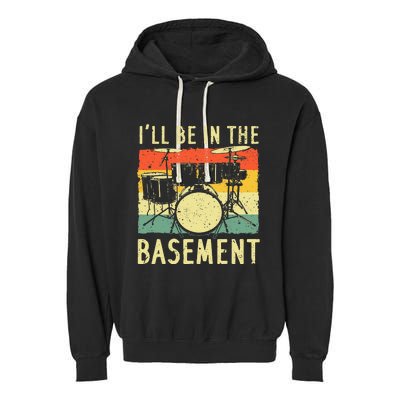 Cool Drumming Design For Men Women Drum Set Drumming Drummer Garment-Dyed Fleece Hoodie