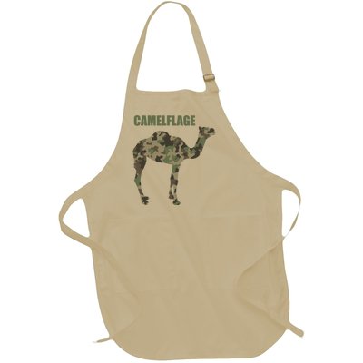 Camel Dromedary Dessert Animal Cool Gift Camel Camelflage Gift Full-Length Apron With Pockets