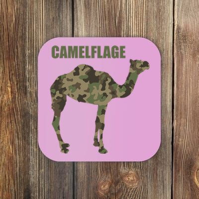 Camel Dromedary Dessert Animal Cool Gift Camel Camelflage Gift Coaster