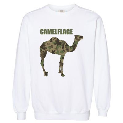 Camel Dromedary Dessert Animal Cool Gift Camel Camelflage Gift Garment-Dyed Sweatshirt