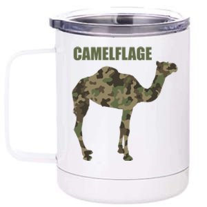 Camel Dromedary Dessert Animal Cool Gift Camel Camelflage Gift 12 oz Stainless Steel Tumbler Cup