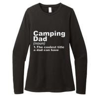 Camping Dad Definition Funny Hiking Adventure Fathers Day Gift Womens CVC Long Sleeve Shirt