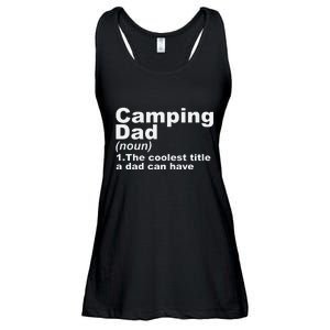 Camping Dad Definition Funny Hiking Adventure Fathers Day Gift Ladies Essential Flowy Tank