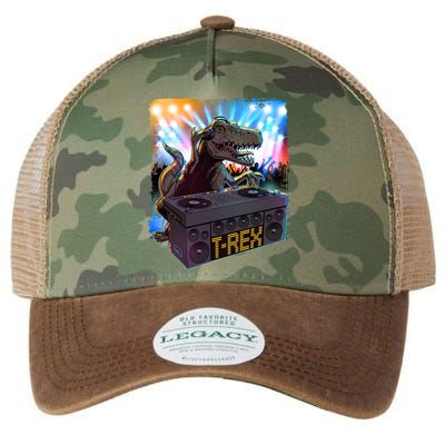 Cool DJ Dance Party TRex Dinosaur Legacy Tie Dye Trucker Hat