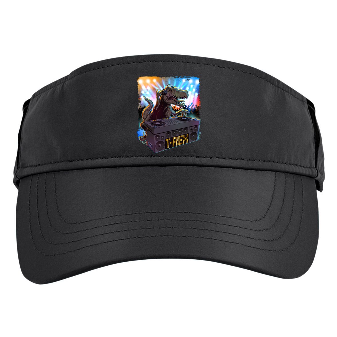 Cool DJ Dance Party TRex Dinosaur Adult Drive Performance Visor
