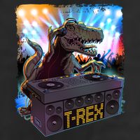 Cool DJ Dance Party TRex Dinosaur Adult Drive Performance Visor