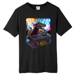 Cool DJ Dance Party TRex Dinosaur Tall Fusion ChromaSoft Performance T-Shirt