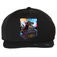 Cool DJ Dance Party TRex Dinosaur Wool Snapback Cap