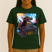 Cool DJ Dance Party TRex Dinosaur T-Shirt