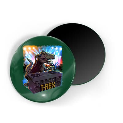 Cool DJ Dance Party TRex Dinosaur Magnet