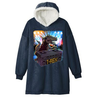 Cool DJ Dance Party TRex Dinosaur Hooded Wearable Blanket