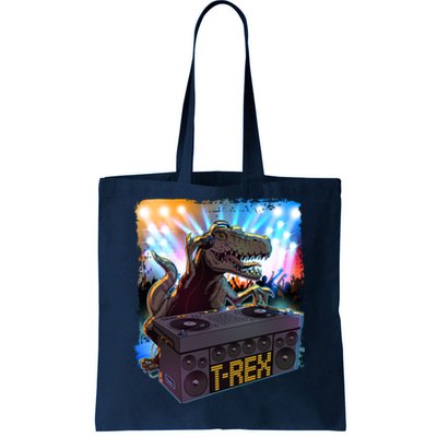 Cool DJ Dance Party TRex Dinosaur Tote Bag