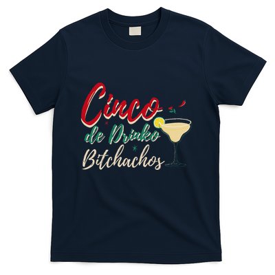 Cinco De Drinko Bitchachos Funny Drinking Mexican T-Shirt