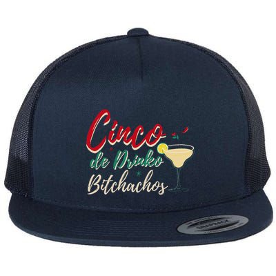 Cinco De Drinko Bitchachos Funny Drinking Mexican Flatbill Hat