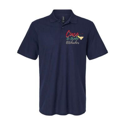 Cinco De Drinko Bitchachos Funny Drinking Mexican Softstyle Adult Sport Polo