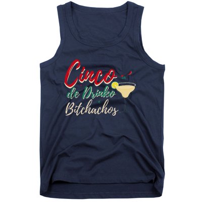 Cinco De Drinko Bitchachos Funny Drinking Mexican Tank Top