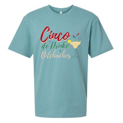 Cinco De Drinko Bitchachos Funny Drinking Mexican Sueded Cloud Jersey T-Shirt