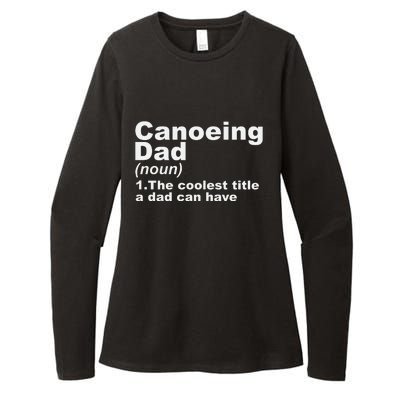 Canoeing Dad Definition Canoe Fathers Day Gift Womens CVC Long Sleeve Shirt