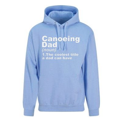 Canoeing Dad Definition Canoe Fathers Day Gift Unisex Surf Hoodie