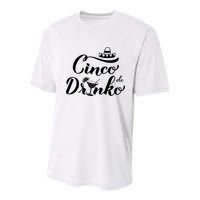 Cinco De Drinko Youth Performance Sprint T-Shirt