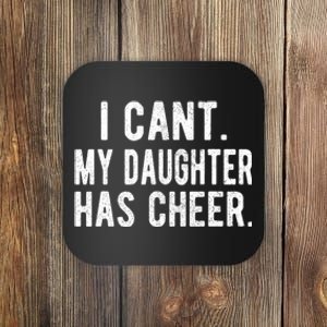 Cheer Dad Daughter Cheerleading FatherS Day Cheerleader Coaster