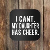 Cheer Dad Daughter Cheerleading FatherS Day Cheerleader Coaster