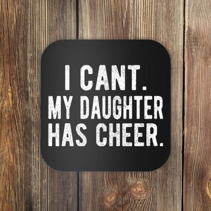 Cheer Dad Daughter Cheerleading FatherS Day Cheerleader Coaster