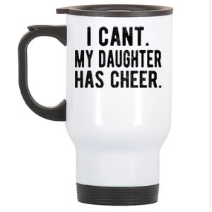 Cheer Dad Daughter Cheerleading FatherS Day Cheerleader Stainless Steel Travel Mug