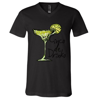 Cinco De Drinko Funny Cinco De Mayo V-Neck T-Shirt