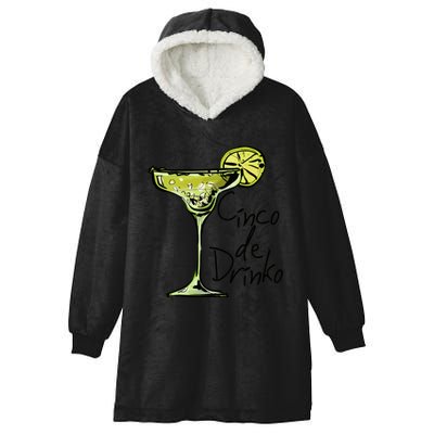 Cinco De Drinko Funny Cinco De Mayo Hooded Wearable Blanket