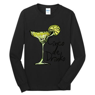 Cinco De Drinko Funny Cinco De Mayo Tall Long Sleeve T-Shirt