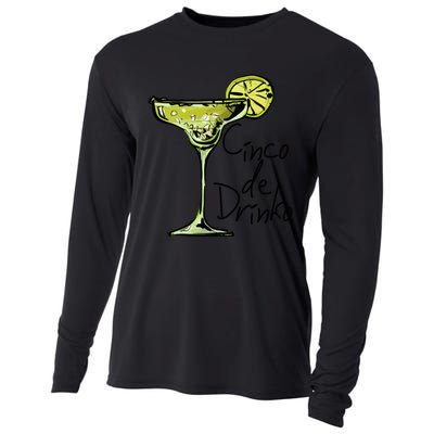 Cinco De Drinko Funny Cinco De Mayo Cooling Performance Long Sleeve Crew