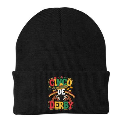 Cinco De Derby Funny Derby De Mayo Taco Horse Racing Beanie