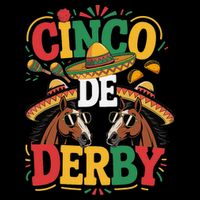 Cinco De Derby Funny Derby De Mayo Taco Horse Racing 16 in Basic Backpack