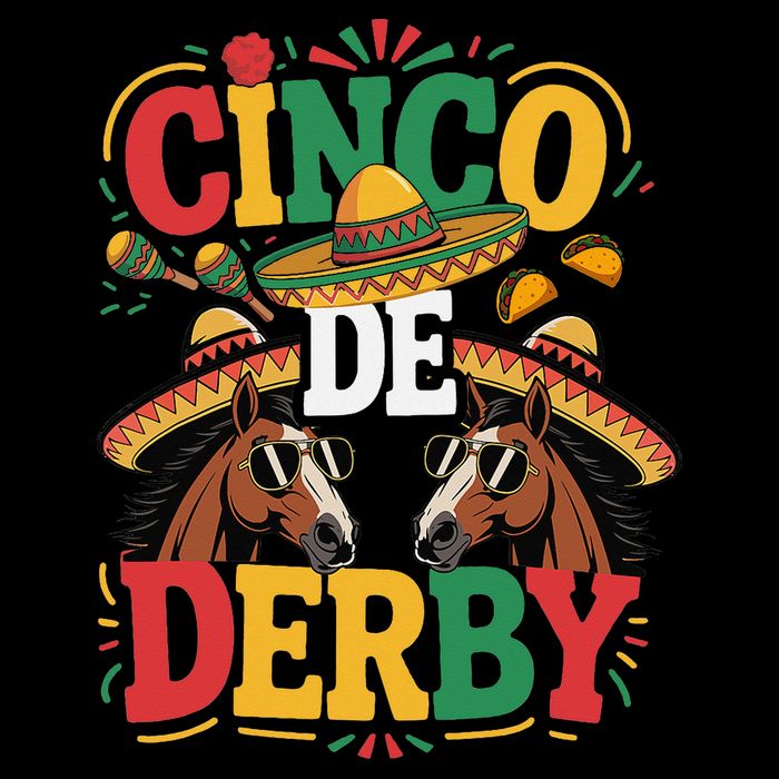 Cinco De Derby Funny Derby De Mayo Taco Horse Racing 16 in Basic Backpack