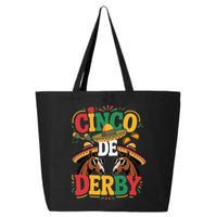 Cinco De Derby Funny Derby De Mayo Taco Horse Racing 25L Jumbo Tote