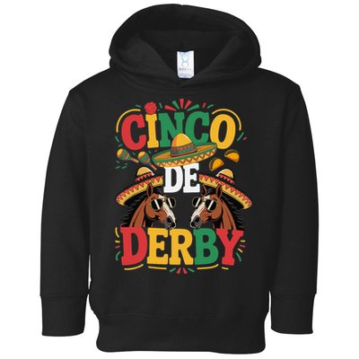 Cinco De Derby Funny Derby De Mayo Taco Horse Racing Toddler Hoodie