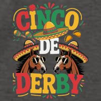 Cinco De Derby Funny Derby De Mayo Taco Horse Racing Vector Backpack