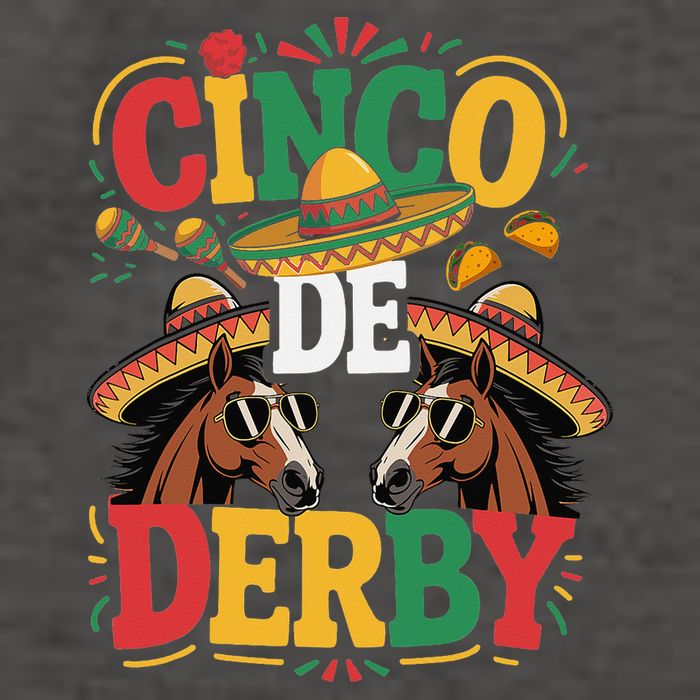 Cinco De Derby Funny Derby De Mayo Taco Horse Racing Vector Backpack